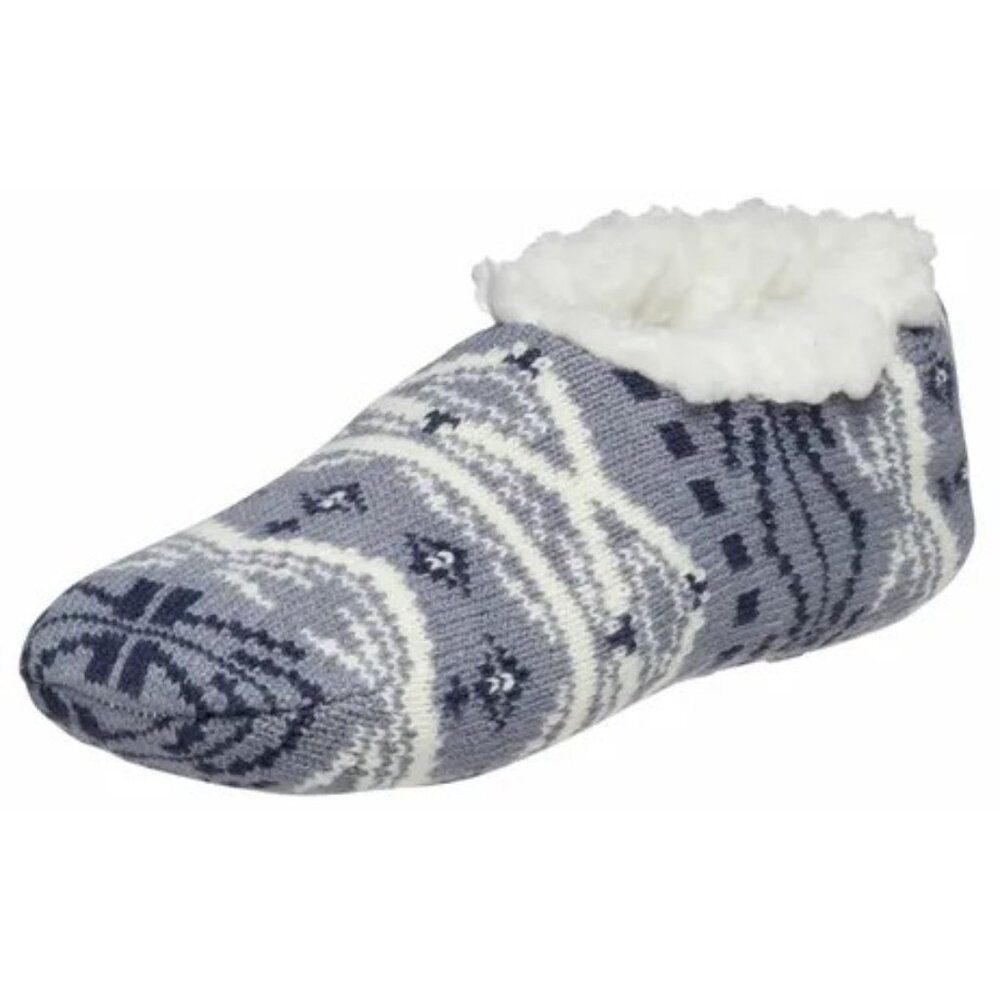 NWT Womens Northeast Outfitters Cozy Cabin Ski Nordic Slippers Denim Size 5-10